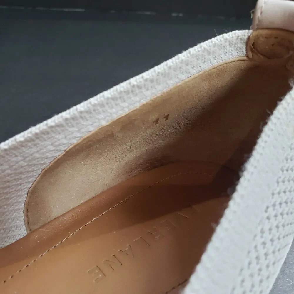 Everlane 40 Hour ReKnit Ballet Flats Womens Size 11 Light Stone Knit Pointed Toe